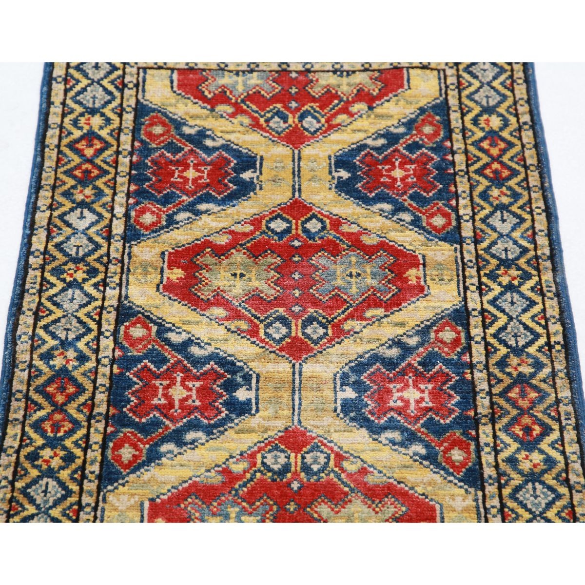 Revival 2x3 Handmade Double Knotted Washable Wool Rug - Colorful
