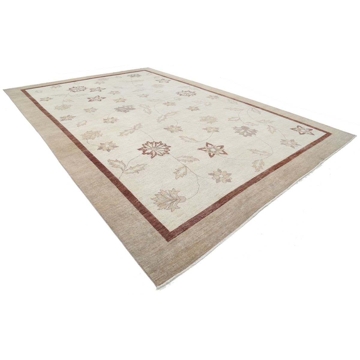 Modcar 12x17 Handmade Double Knotted Washable Wool Rug - Colorful
