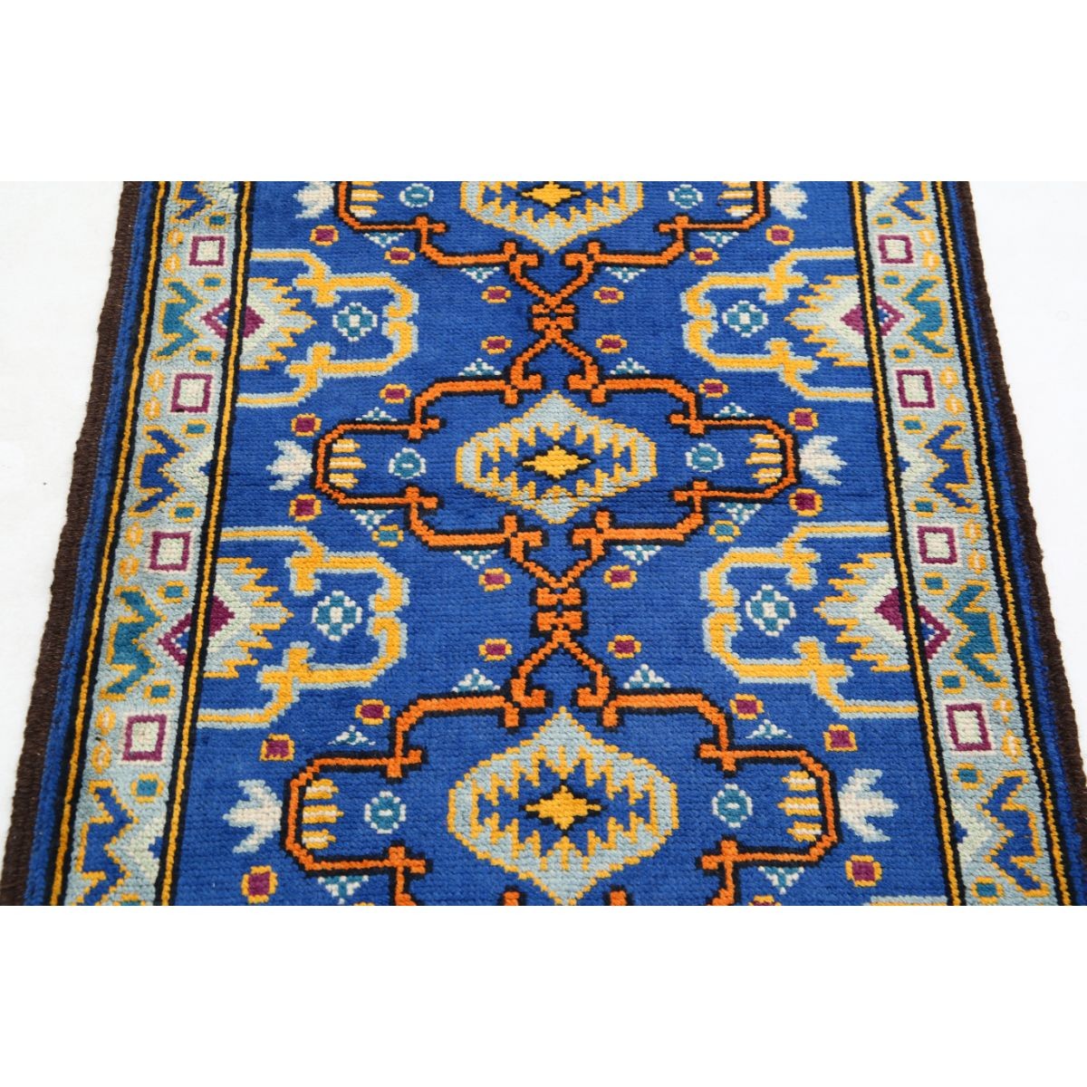 Revival 3x4 Handmade Double Knotted Washable Wool Rug - Colorful