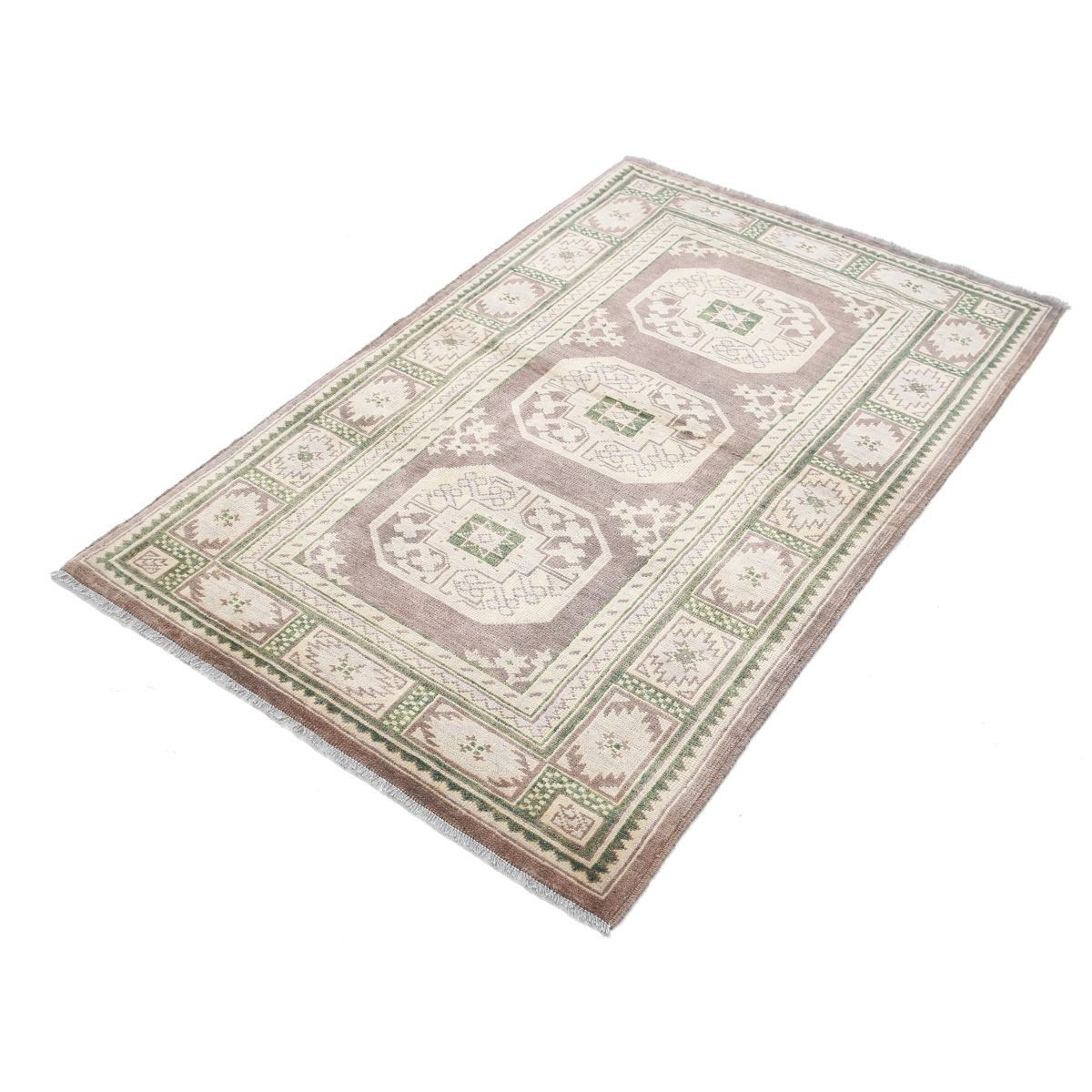 Revival 3x5 Handmade Double Knotted Washable Wool Rug - Colorful