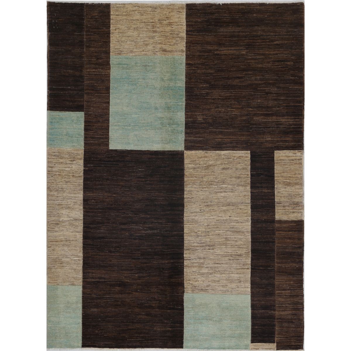 Modcar 6x8 Handmade Double Knotted Washable Wool Rug - Colorful