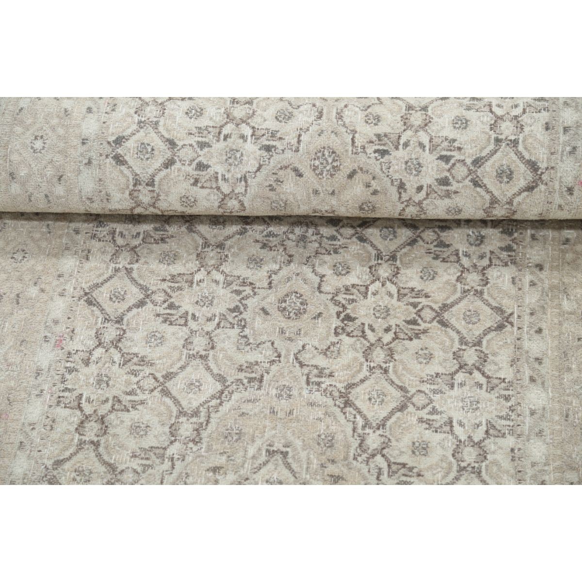 Vintage 2x7 Handmade Double Knotted Washable Wool Runner - Soft Hues