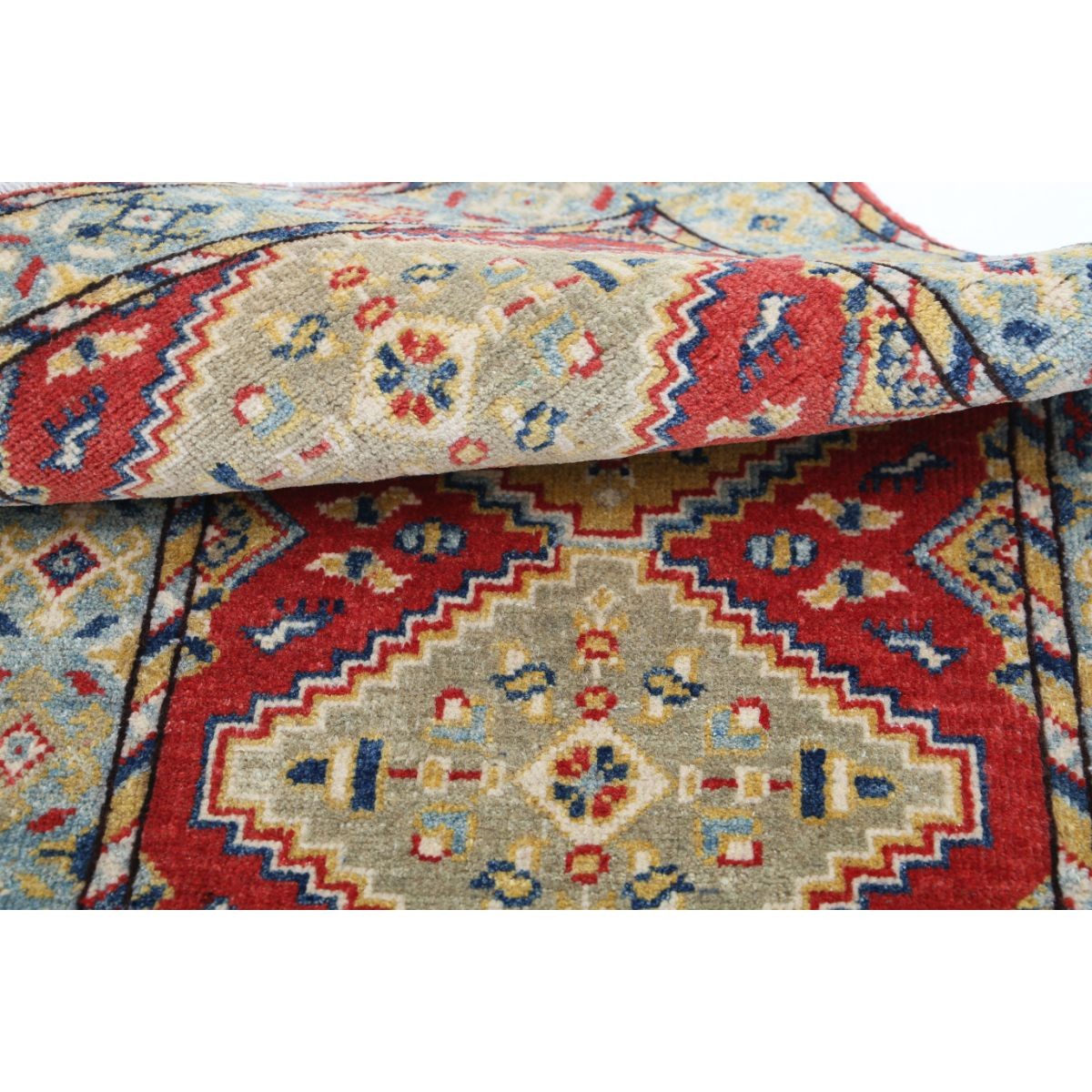 Revival 2x3 Handmade Double Knotted Washable Wool Rug - Colorful
