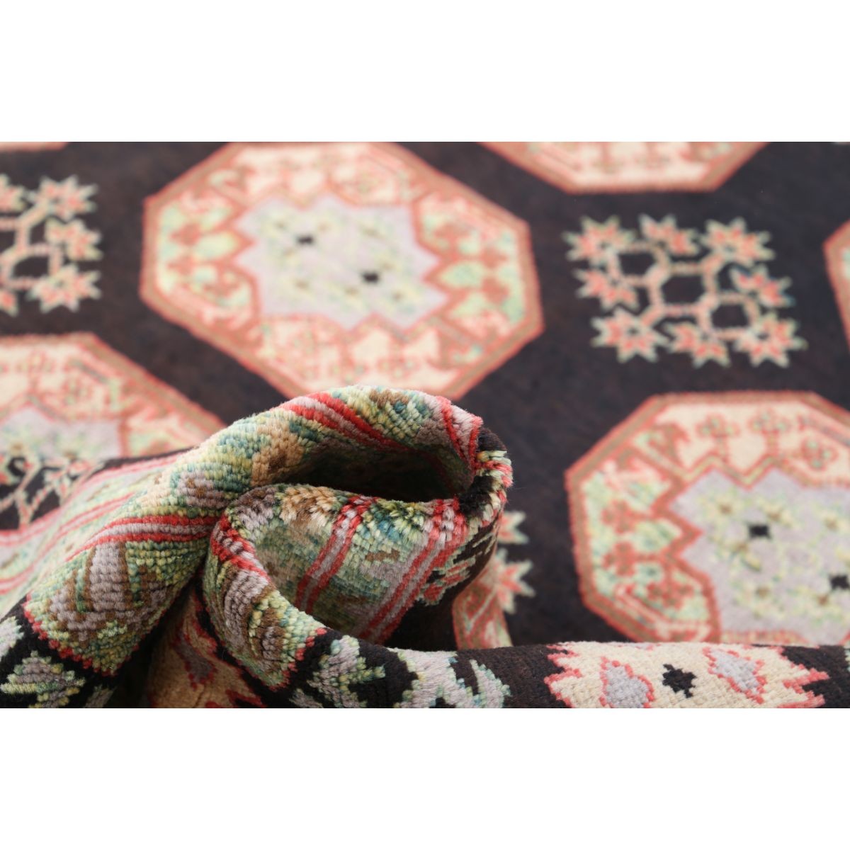 Revival 6x10 Handmade Double Knotted Washable Wool Rug - Colorful