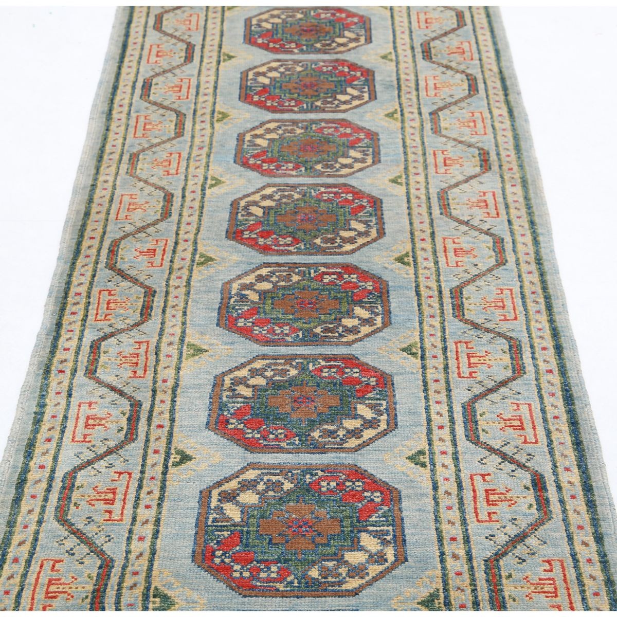 Revival 3x10 Handmade Double Knotted Washable Wool Runner - Colorful