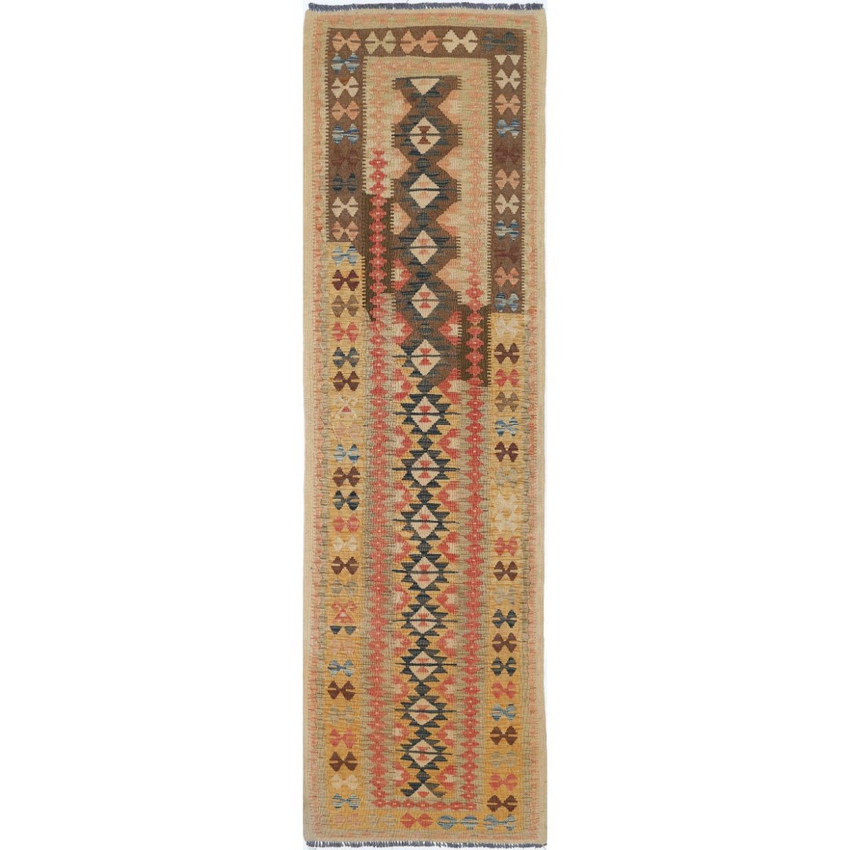 Maimana 3x10 Hand Woven Washable Wool Runner - Colorful