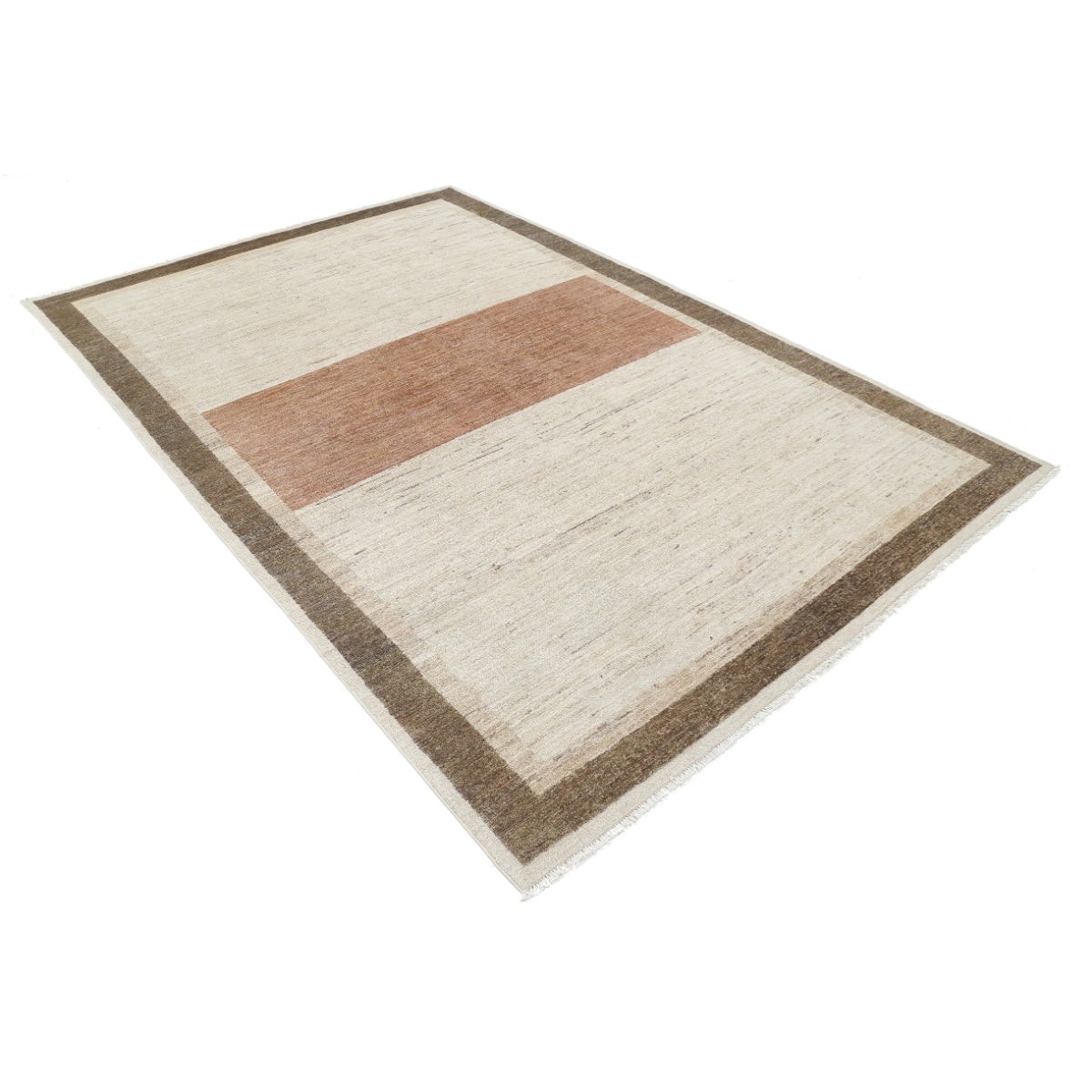 Modcar 6x9 Handmade Double Knotted Washable Wool Rug - Colorful