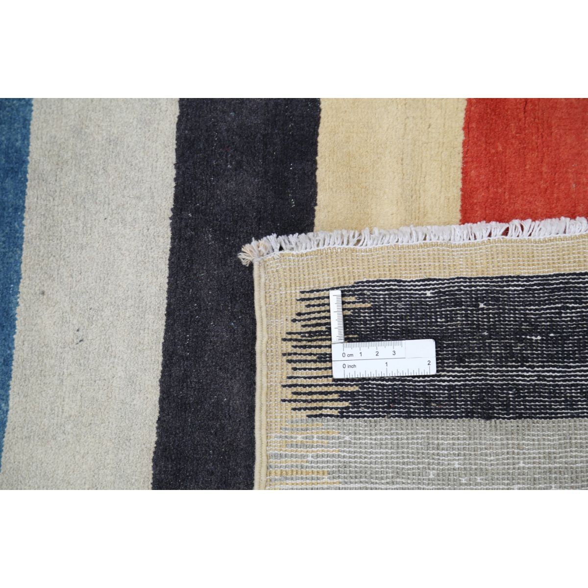 Modcar 3x6 Handmade Double Knotted Washable Wool Runner - Colorful