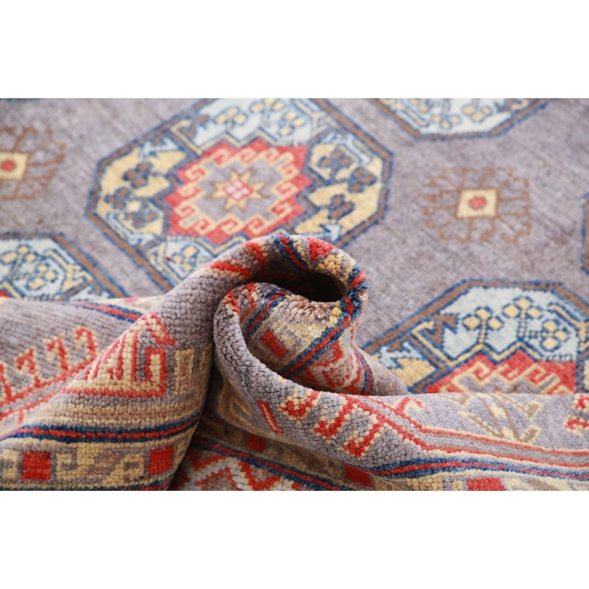 Revival 8x10 Handmade Double Knotted Washable Wool Rug - Colorful