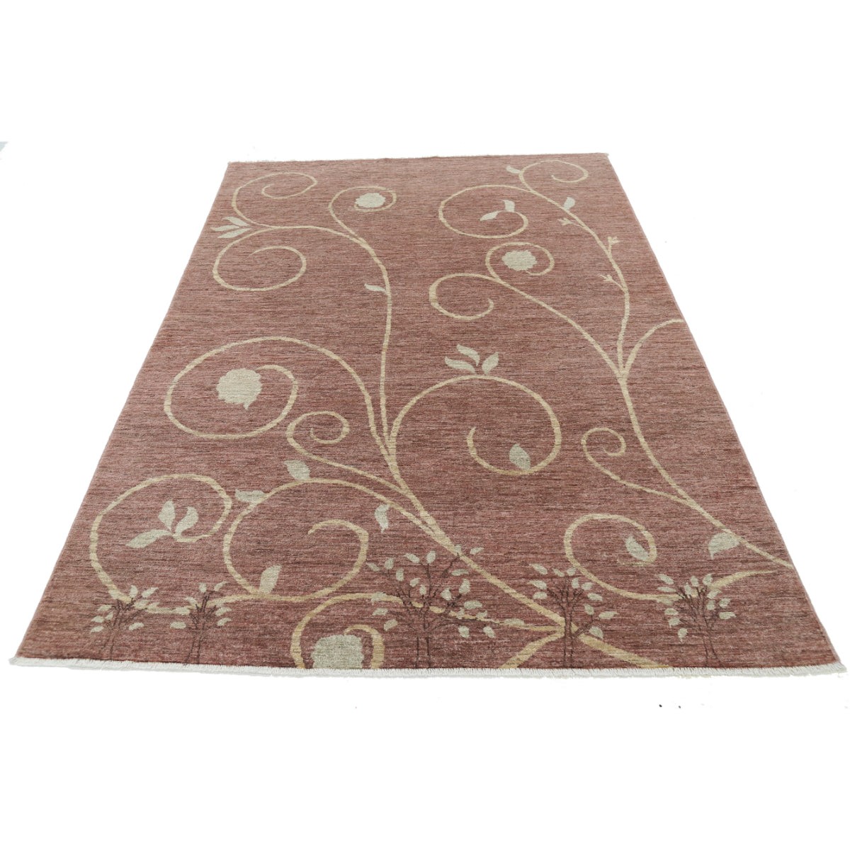 Modcar 5x8 Handmade Double Knotted Washable Wool Rug - Colorful