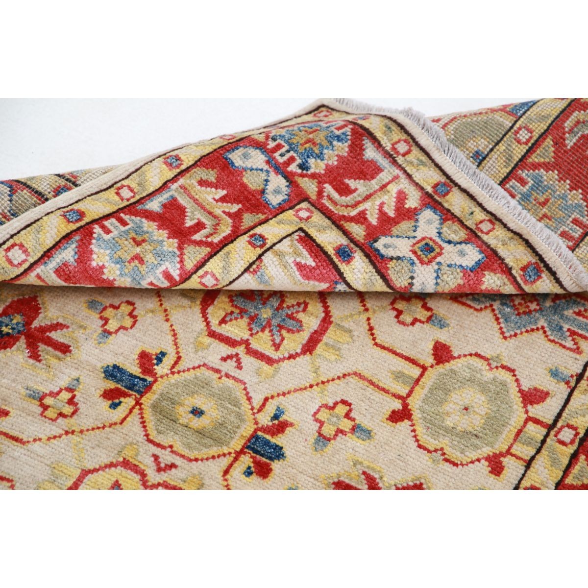 Revival 3x4 Handmade Double Knotted Washable Wool Rug - Colorful