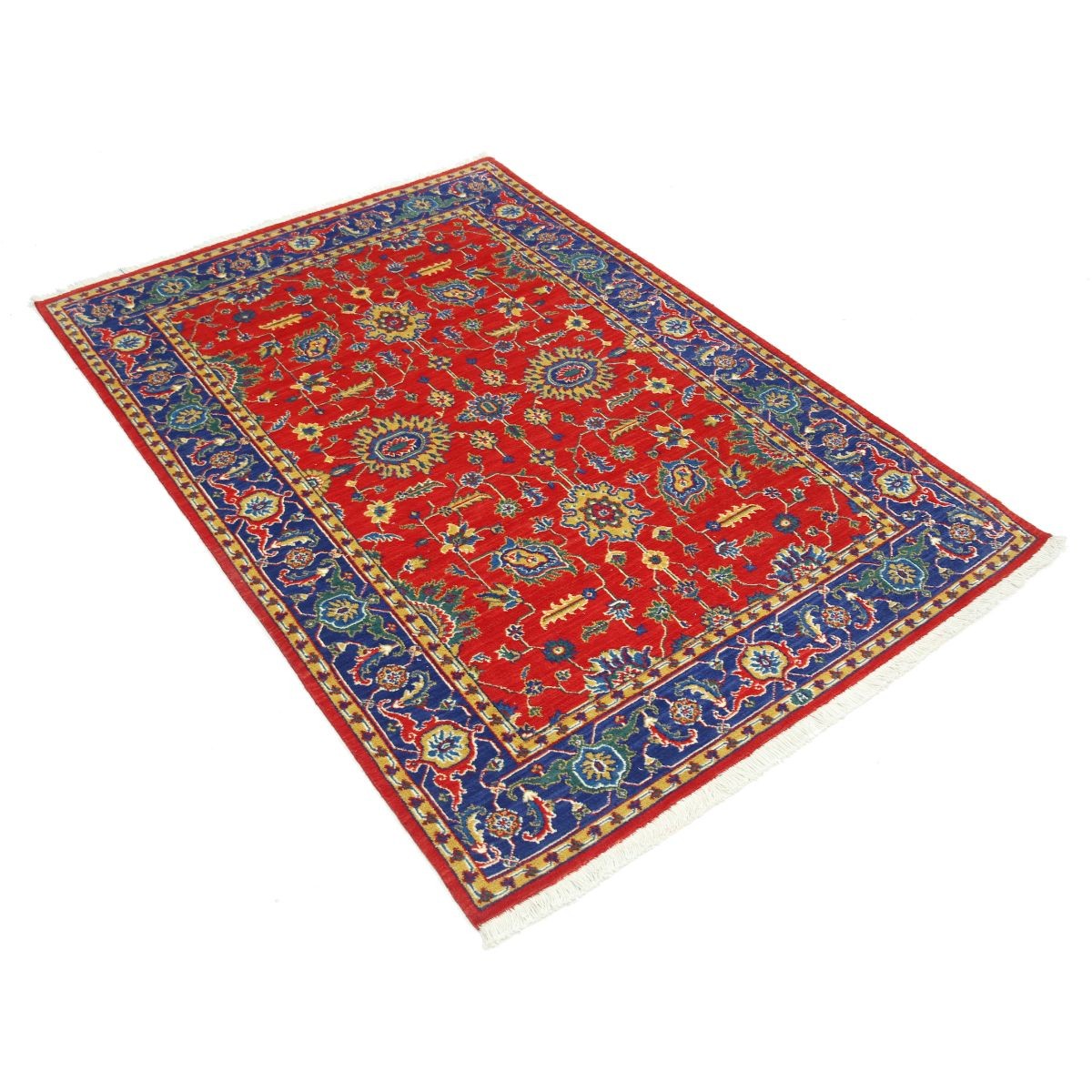 Gulshan-4'0" 4x6 Machine-Made Washable Wool Rug - Colorful