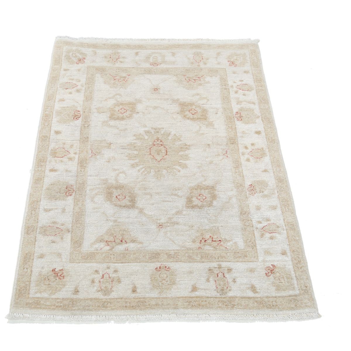 Serenity 3x4 Handmade Double Knotted Washable Wool Rug - Soft Hues
