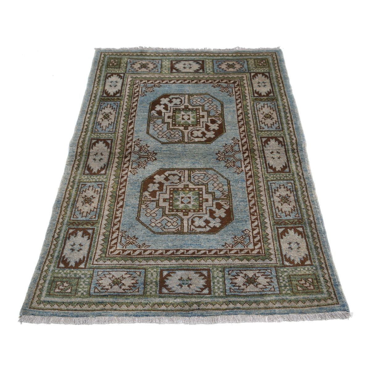 Revival 3x5 Handmade Double Knotted Washable Wool Rug - Colorful