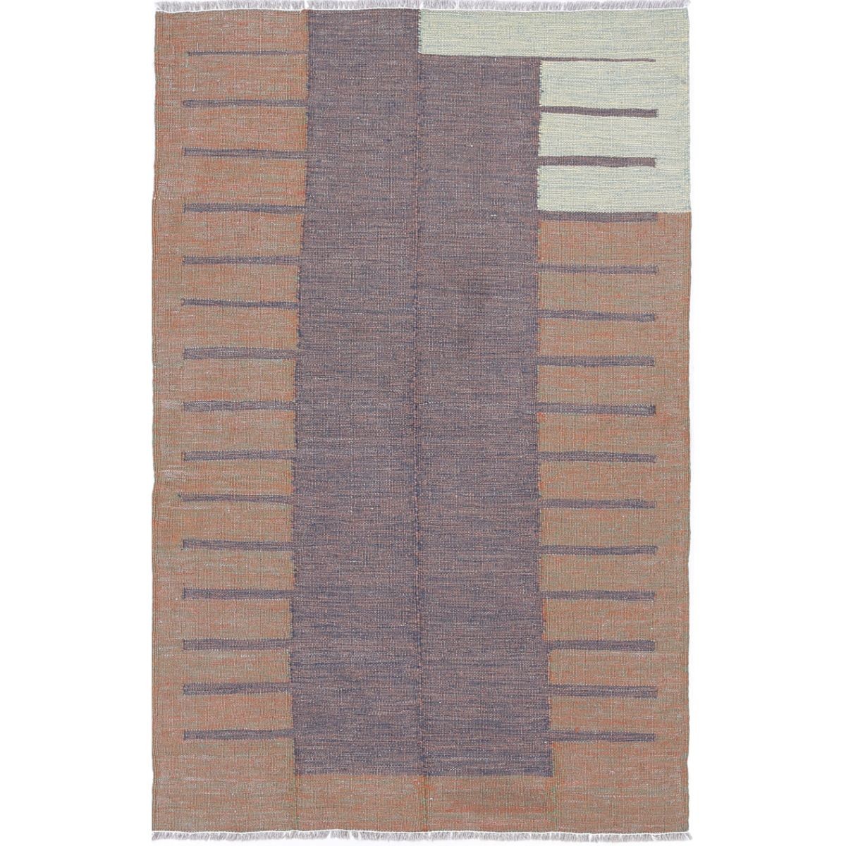 Kafkaas 2x4 Hand Woven Washable Wool Rug - Colorful