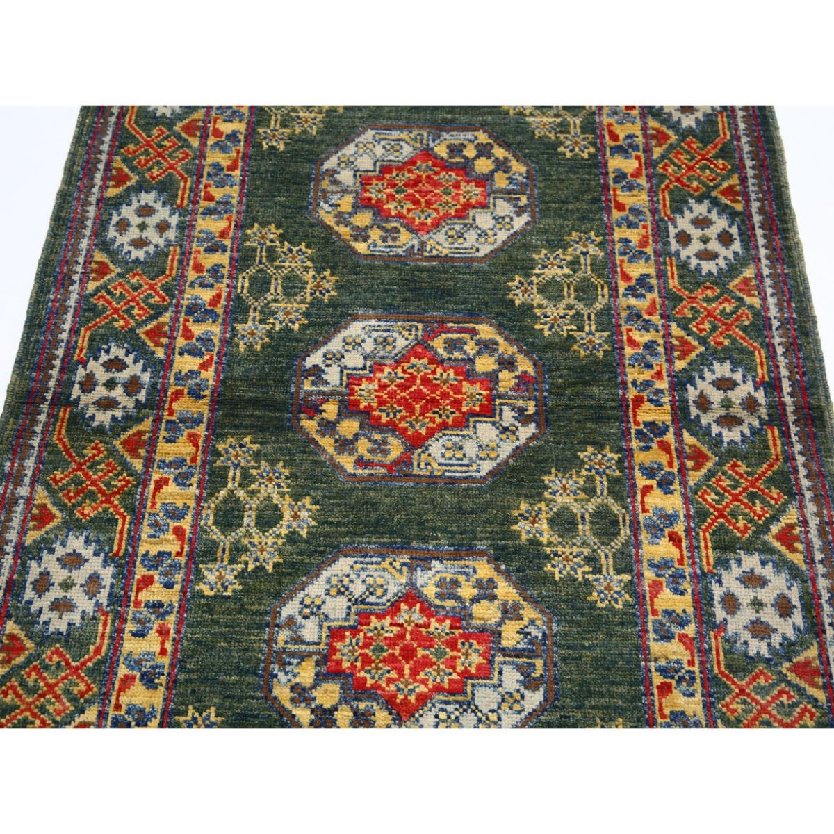 Revival 3x5 Handmade Double Knotted Washable Wool Rug - Colorful