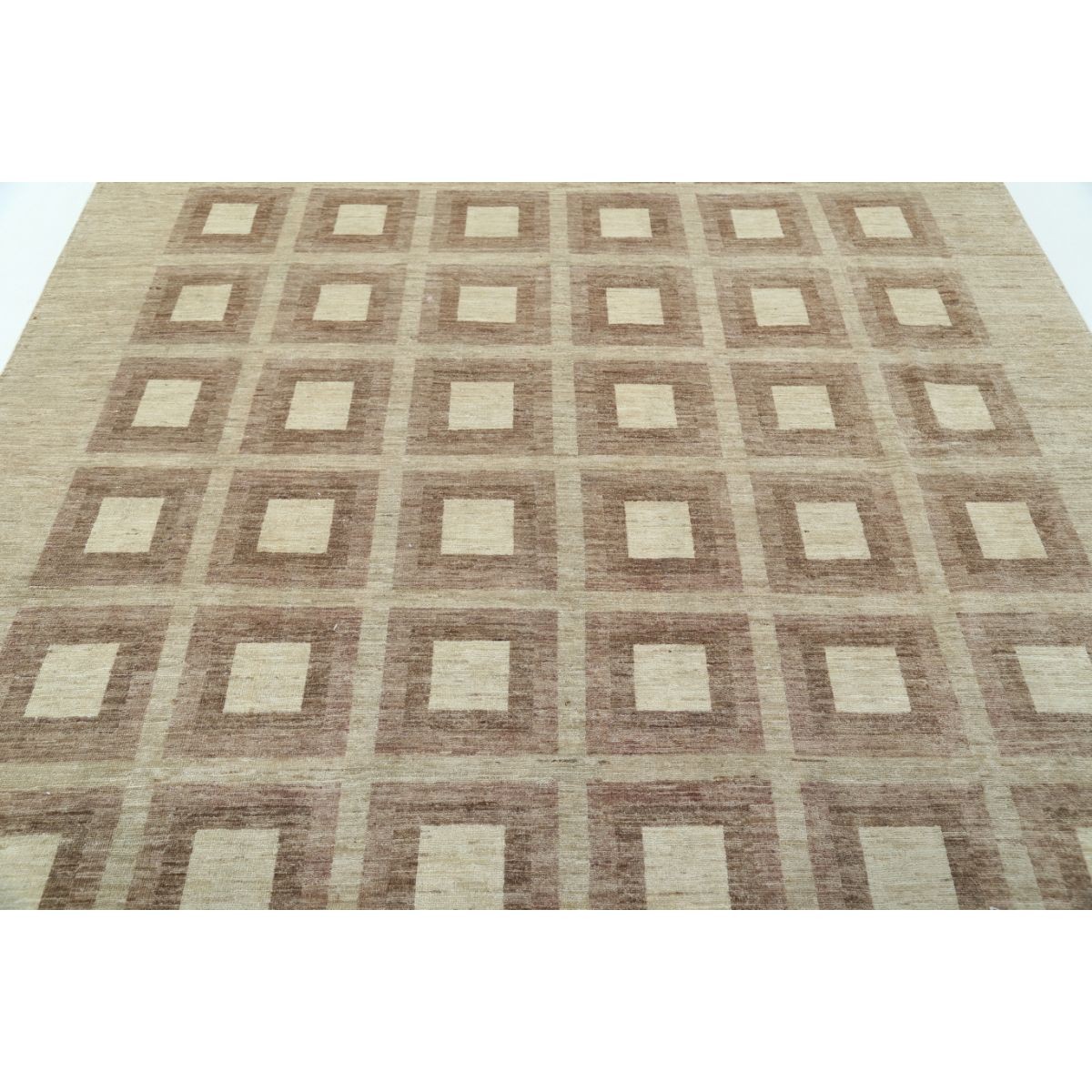 Modcar 8x10 Handmade Double Knotted Washable Wool Rug - Colorful