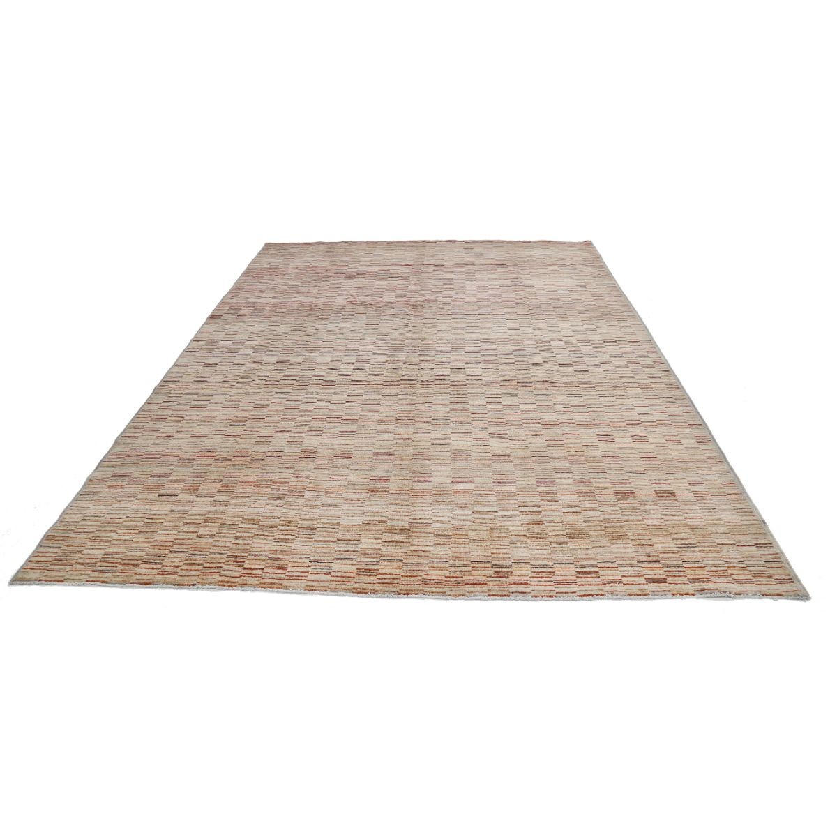 Modcar 8x11 Handmade Double Knotted Washable Wool Rug - Colorful