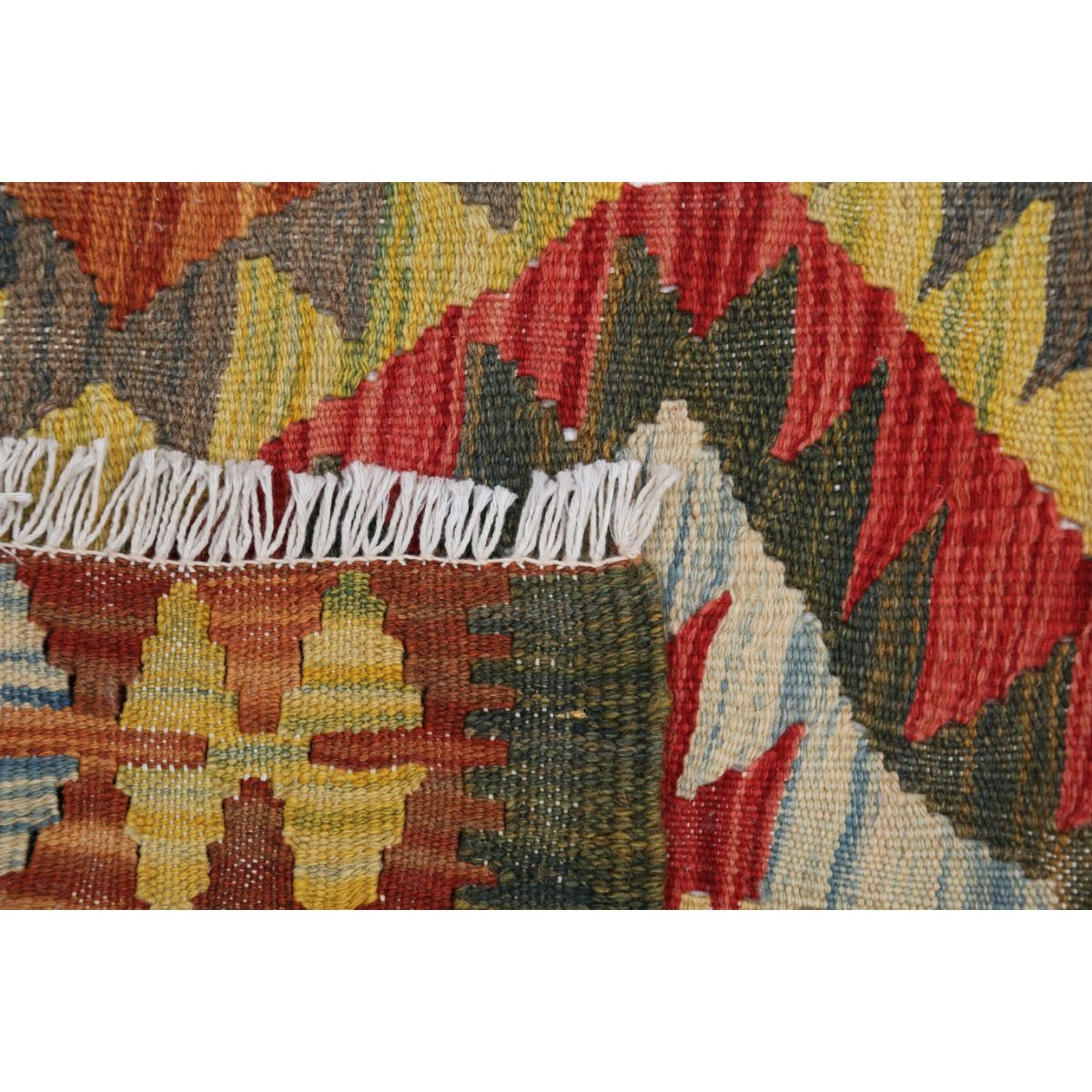 Maimana 5x6 Hand Woven Washable Wool Rug - Colorful