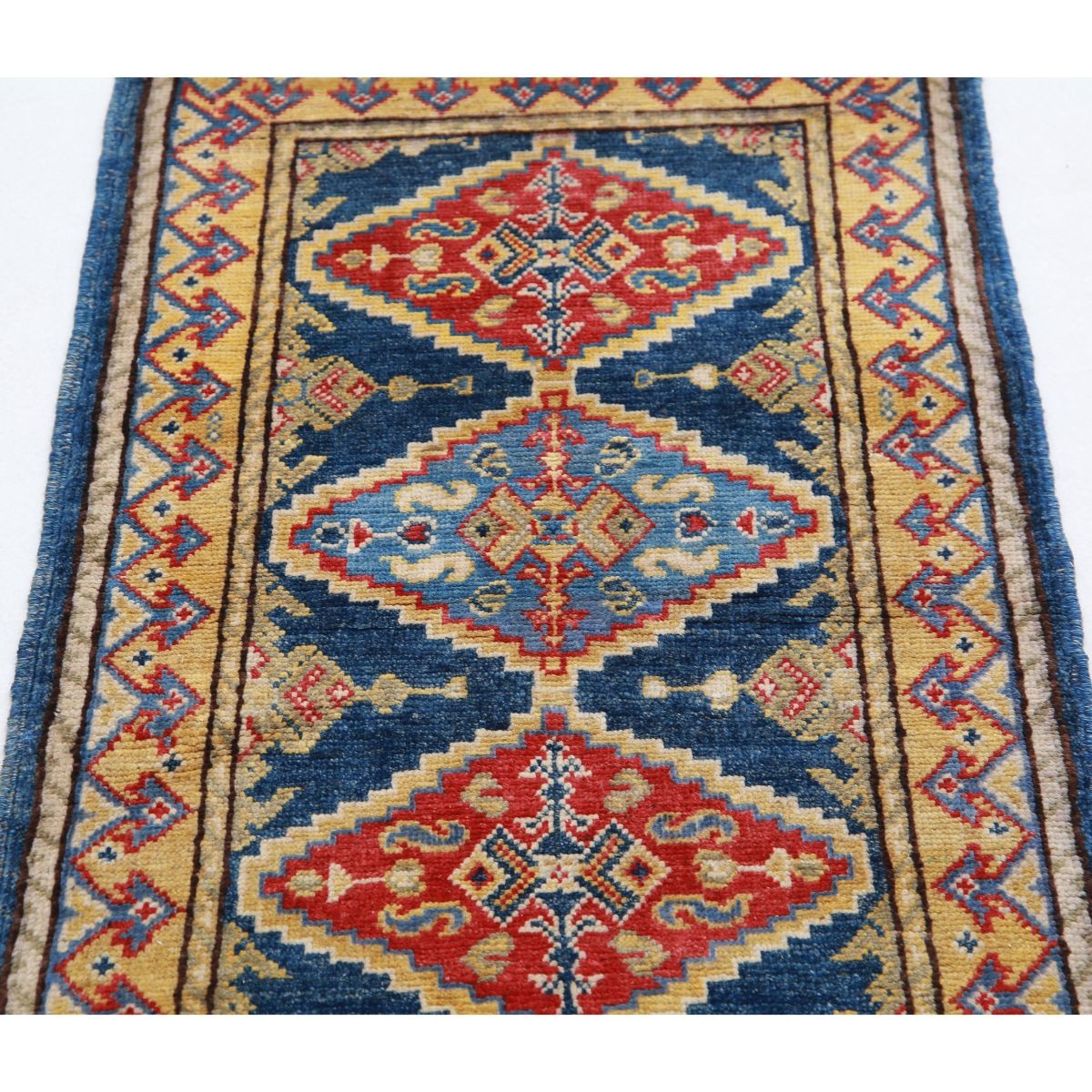 Revival 2x3 Handmade Double Knotted Washable Wool Rug - Colorful