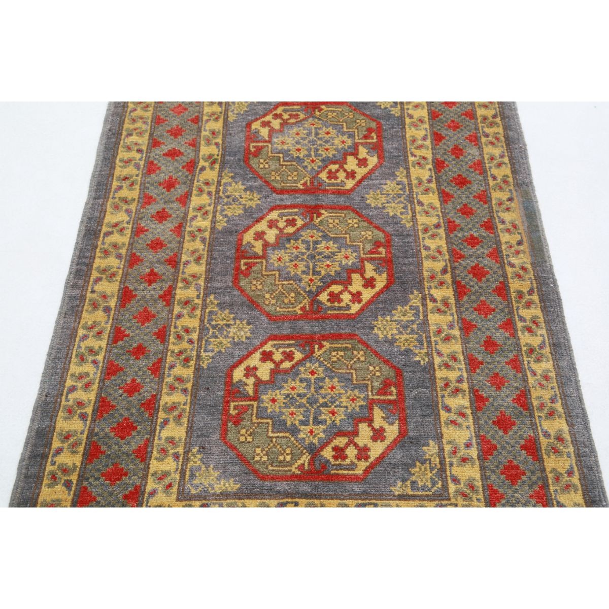 Revival 3x5 Handmade Double Knotted Washable Wool Rug - Colorful