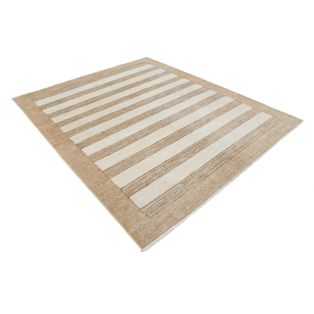 Modcar 7x8 Handmade Double Knotted Washable Wool Rug - Colorful