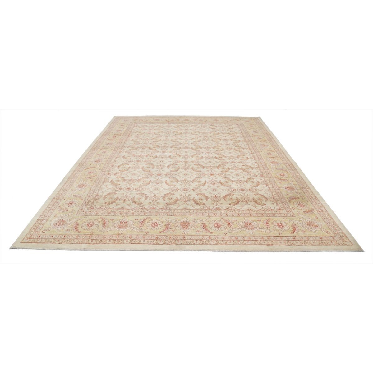 Serenity 9x12 Handmade Double Knotted Washable Wool Rug - Soft Hues