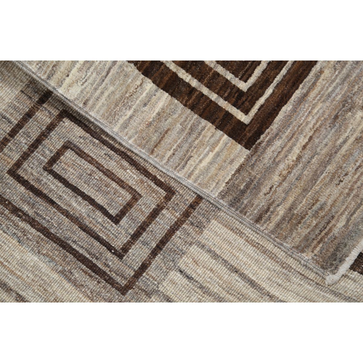 Modcar 8x10 Handmade Double Knotted Washable Wool Rug - Colorful