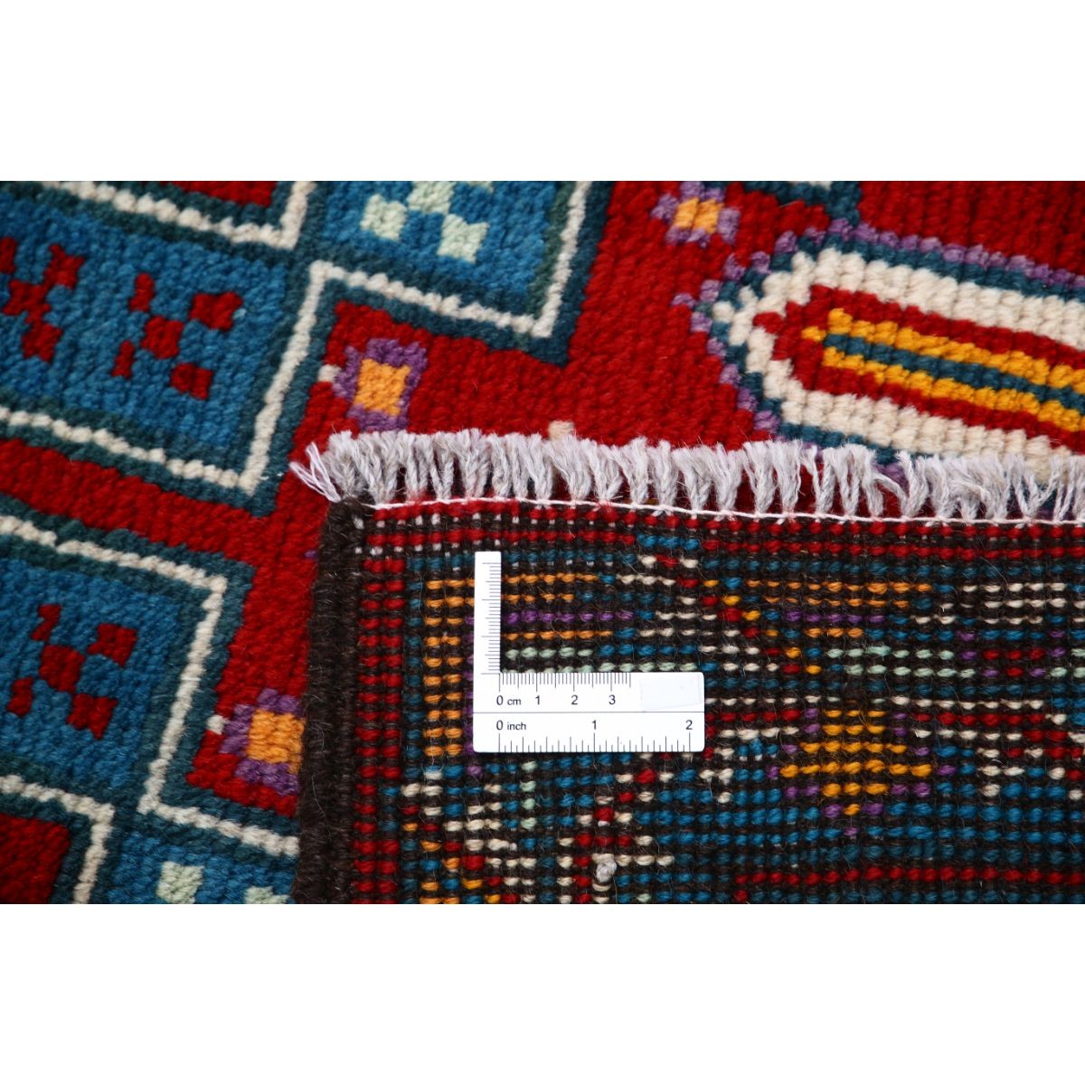 Revival 3x4 Handmade Double Knotted Washable Wool Rug - Colorful