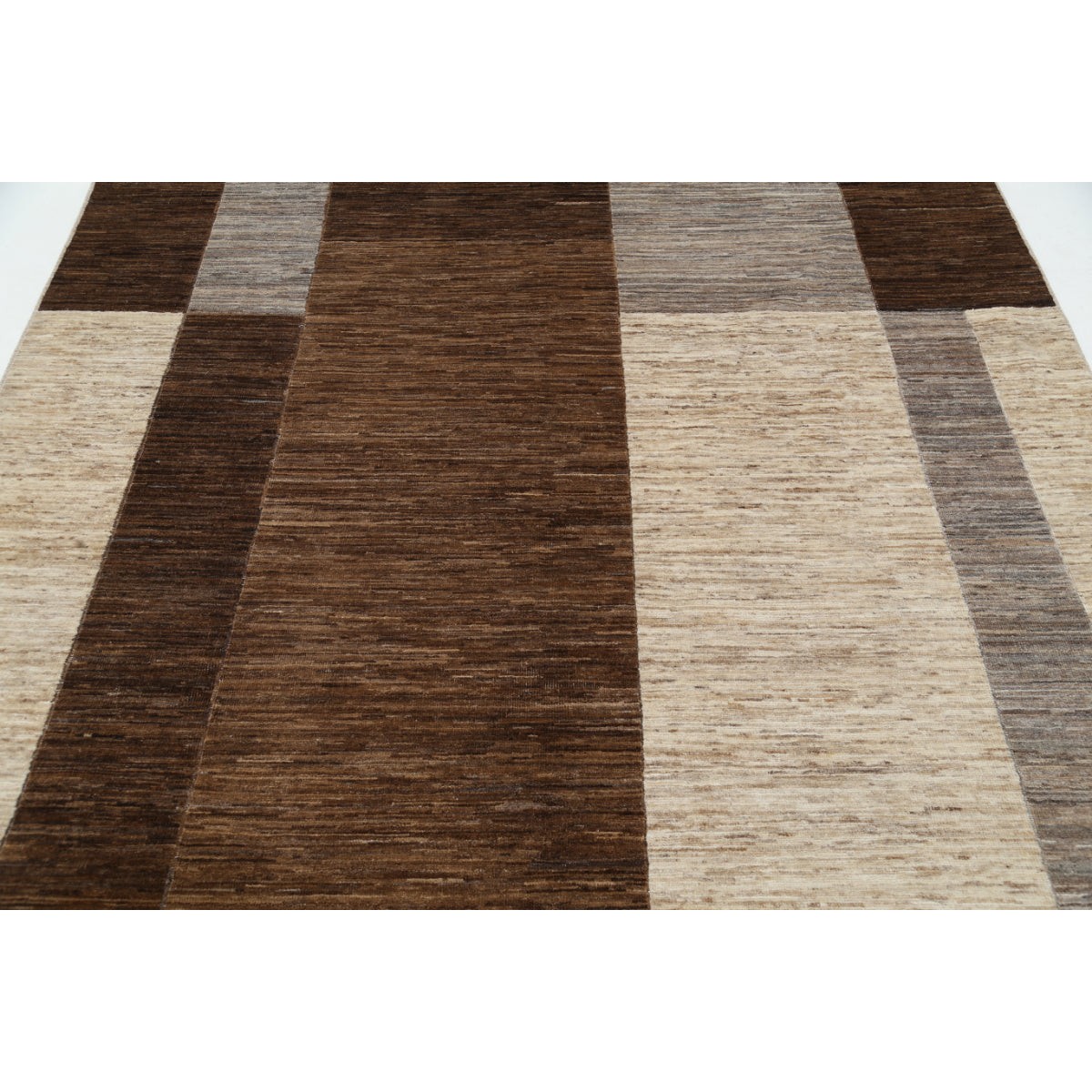Modcar 7x8 Handmade Double Knotted Washable Wool Rug - Colorful