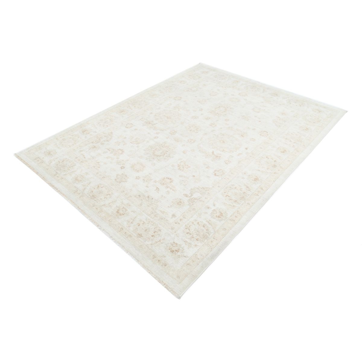 Serenity 6x7 Handmade Double Knotted Washable Wool Rug - Soft Hues