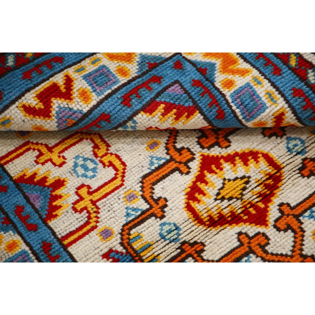 Revival 3x5 Handmade Double Knotted Washable Wool Rug - Colorful