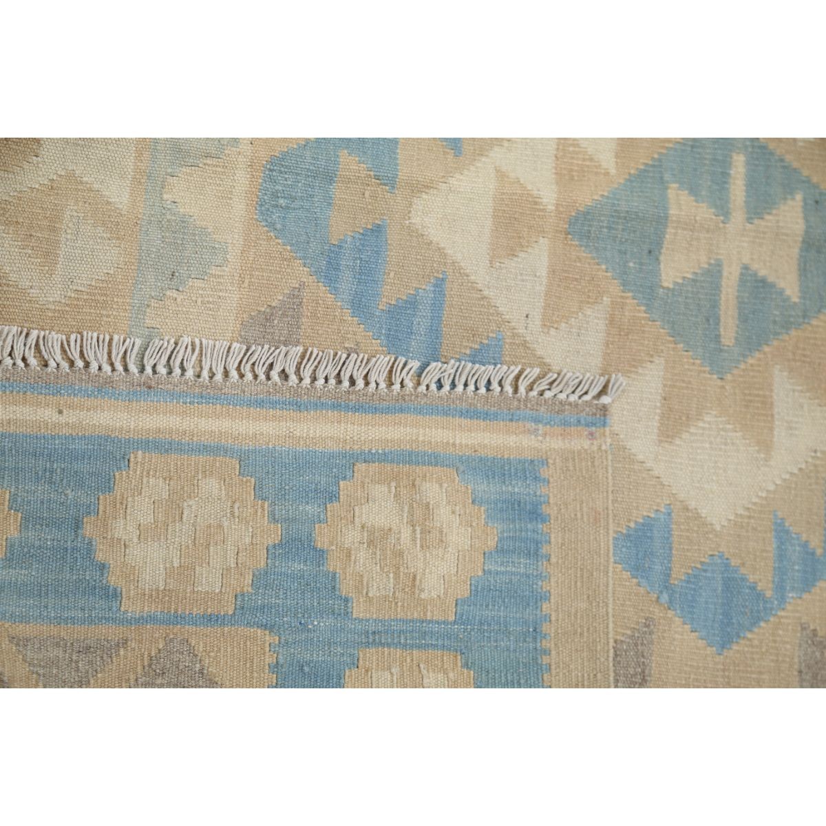 Kafkaas 5x7 Hand Woven Washable Wool Rug - Soft Hues