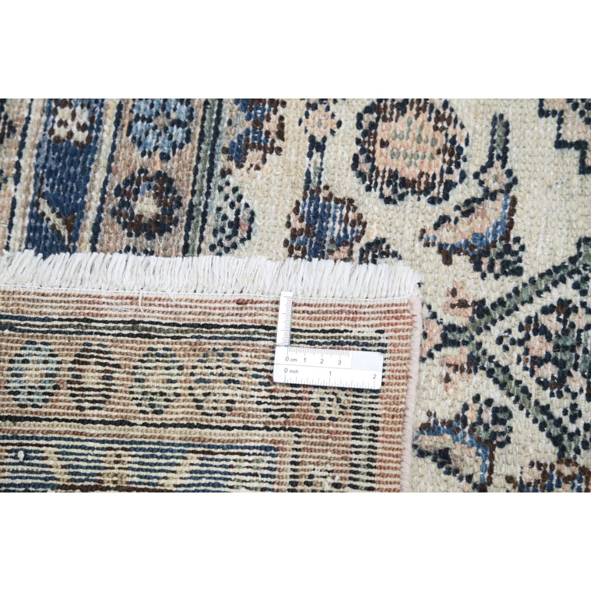 Vintage 11x17 Handmade Double Knotted Washable Wool Rug - Soft Hues
