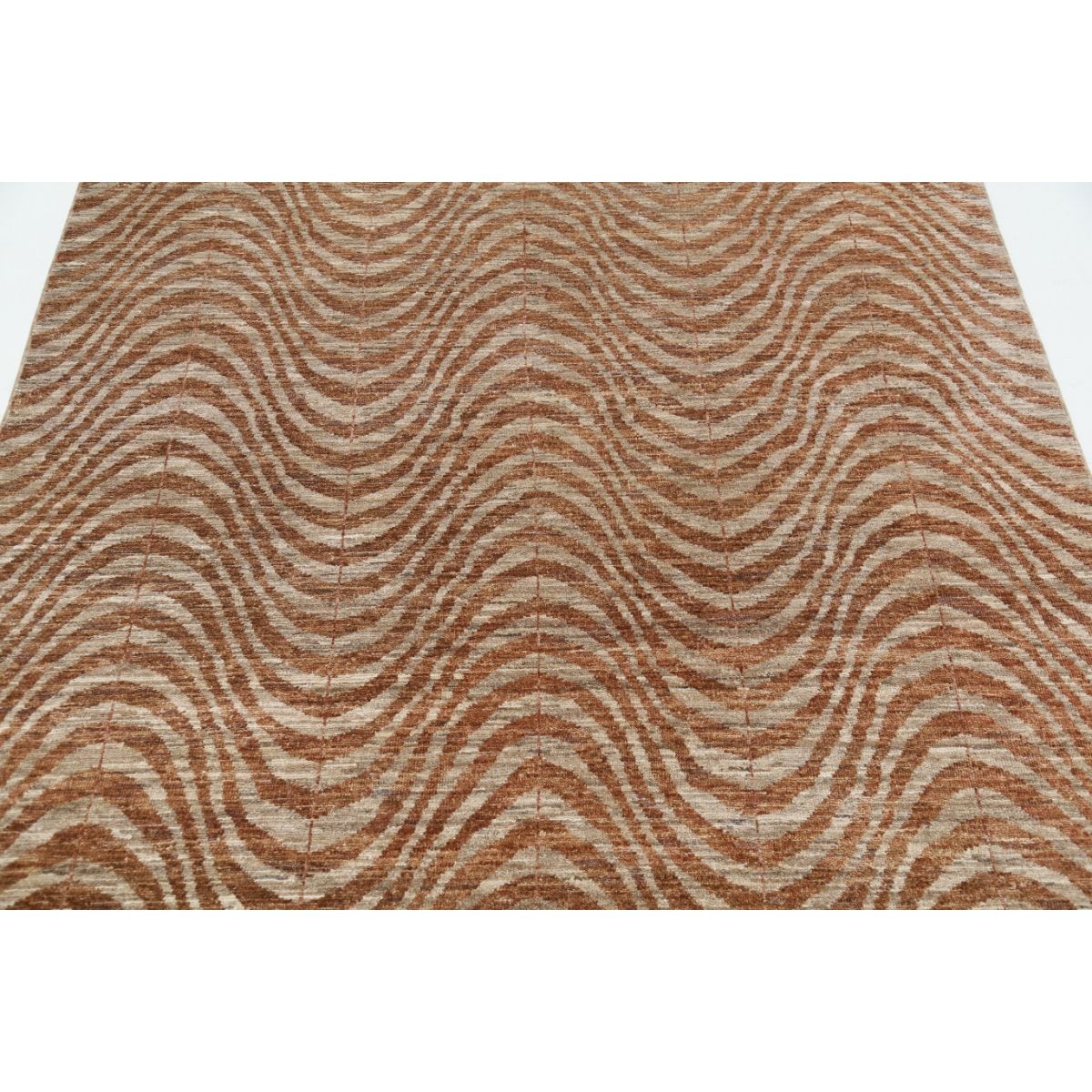 Modcar 5x6 Handmade Double Knotted Washable Wool Rug - Colorful