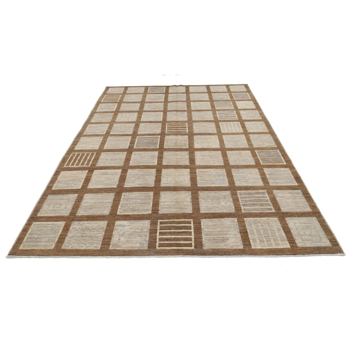 Modcar 7x10 Handmade Double Knotted Washable Wool Rug - Colorful