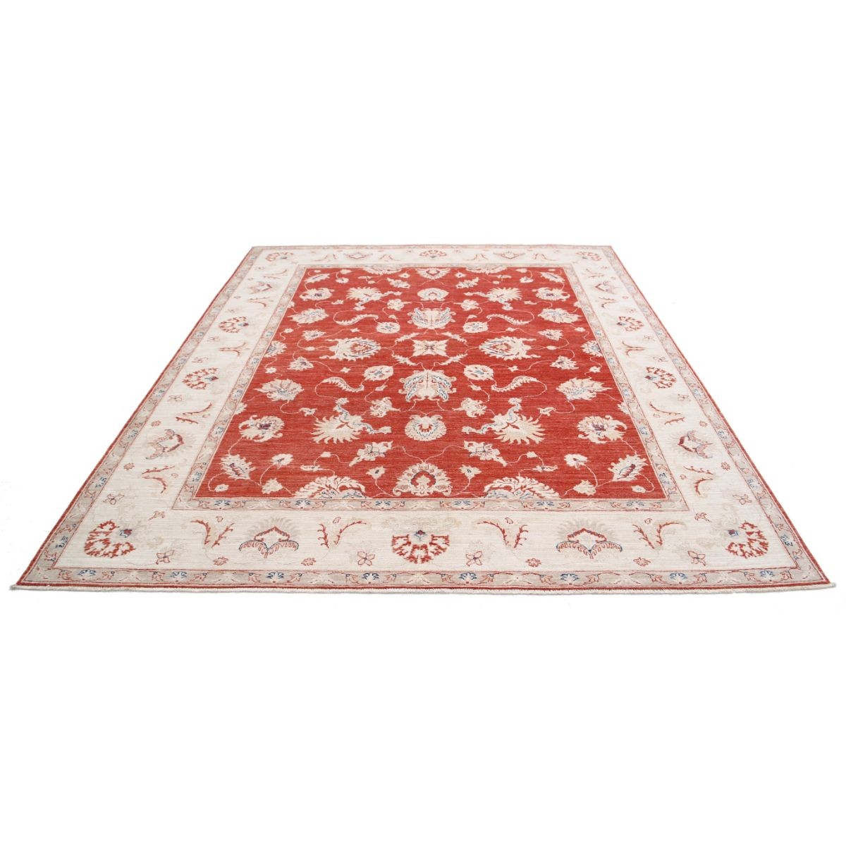 Ziegler 8x9 Handmade Double Knotted Washable Wool Rug - Colorful