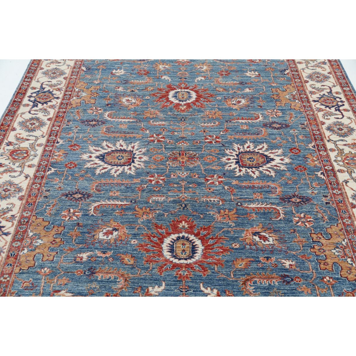 Ziegler 7x9 Handmade Double Knotted Washable Wool Rug - Colorful