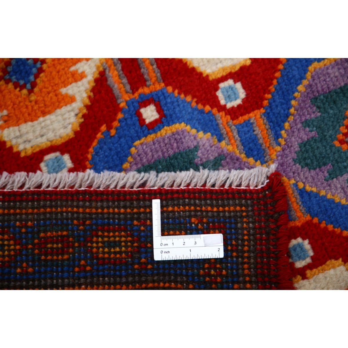 Revival 5x7 Handmade Double Knotted Washable Wool Rug - Colorful