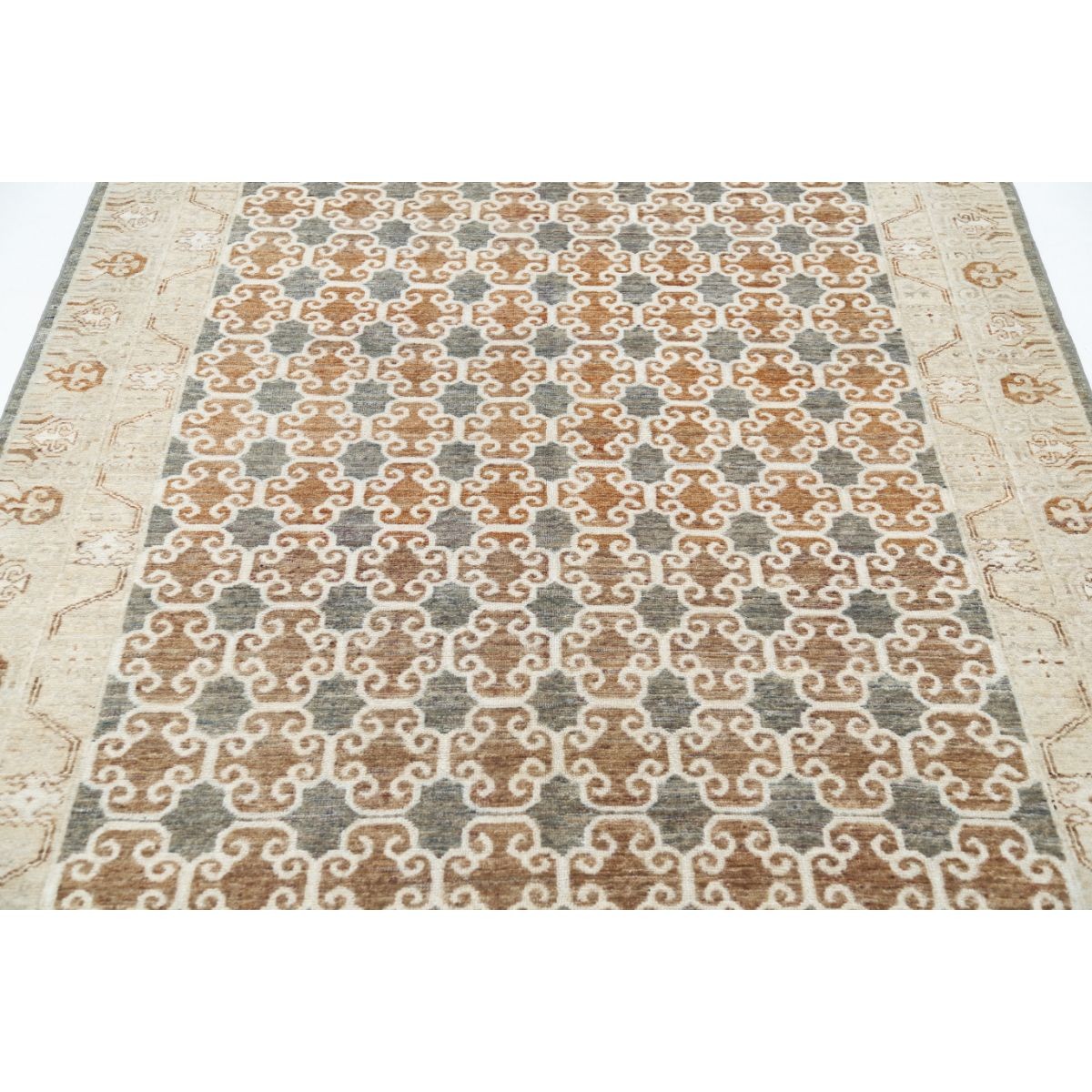 Ziegler 5x7 Handmade Double Knotted Washable Wool Rug - Colorful