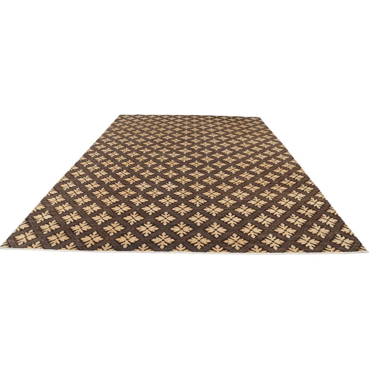 Modcar 10x14 Handmade Double Knotted Washable Wool Rug - Colorful