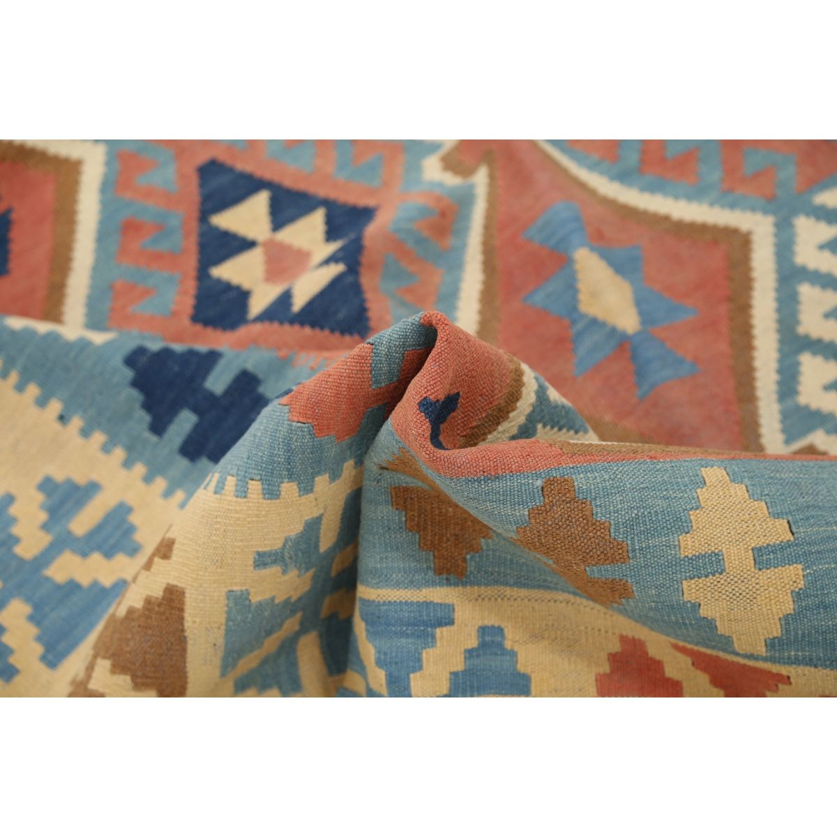 Kafkaas 5x7 Hand Woven Washable Wool Rug - Colorful