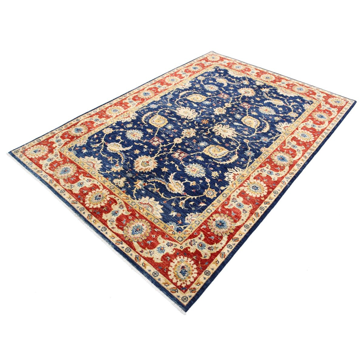 Ziegler 6x8 Handmade Double Knotted Washable Wool Rug - Colorful