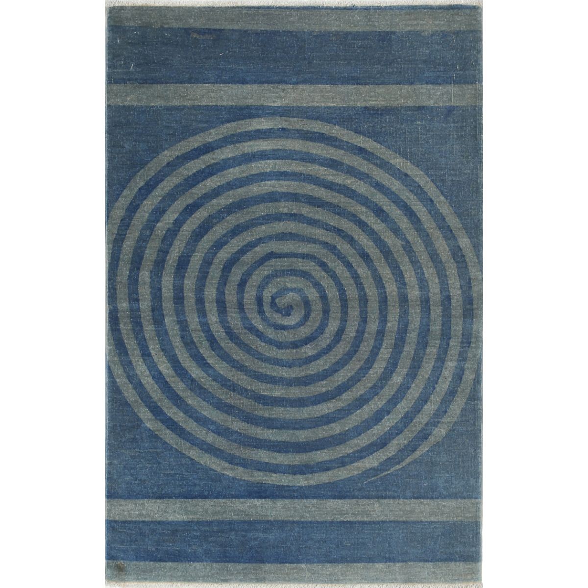 Overdye 3x4 Handmade Double Knotted Washable Wool Rug - Monochormatic