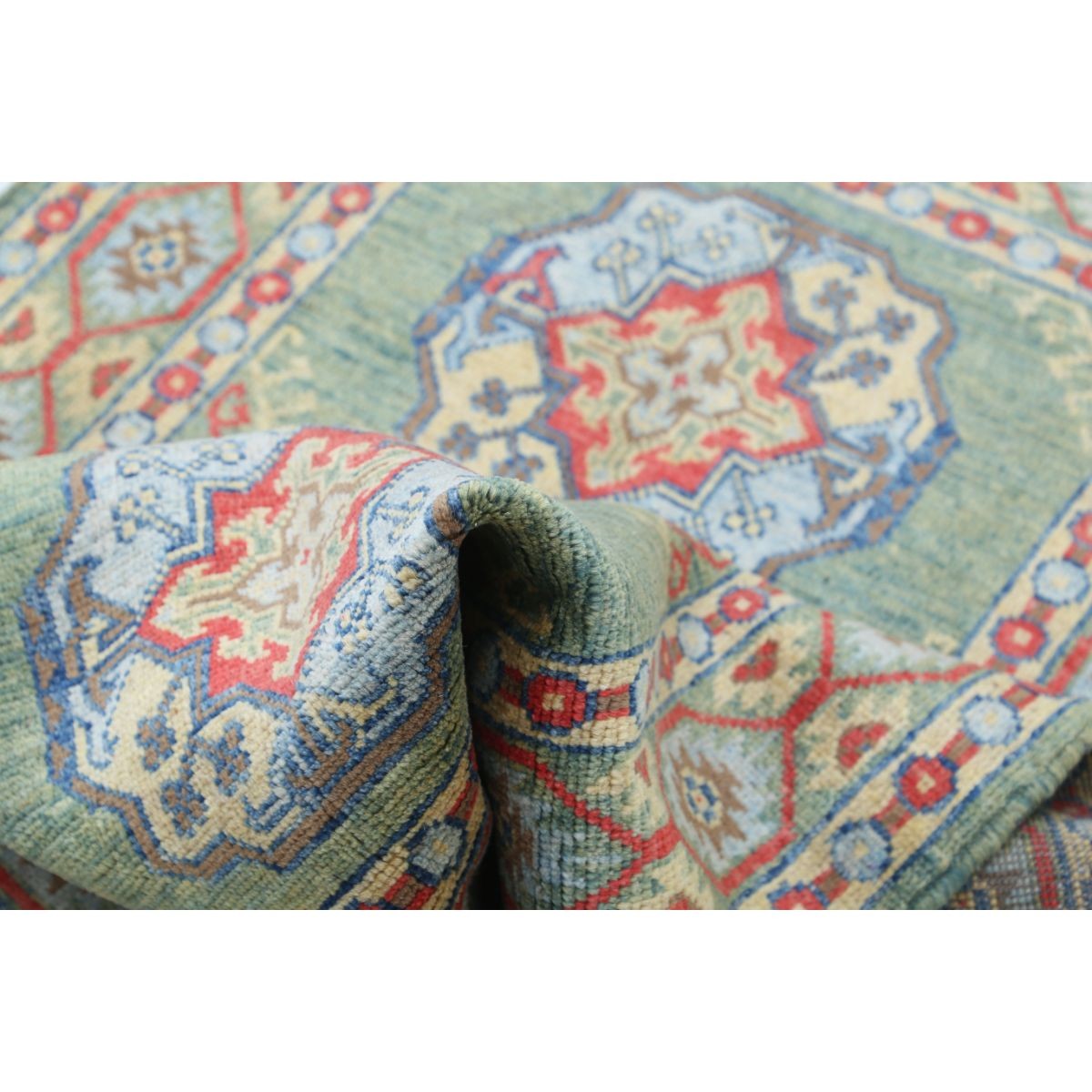Revival 3x5 Handmade Double Knotted Washable Wool Rug - Colorful