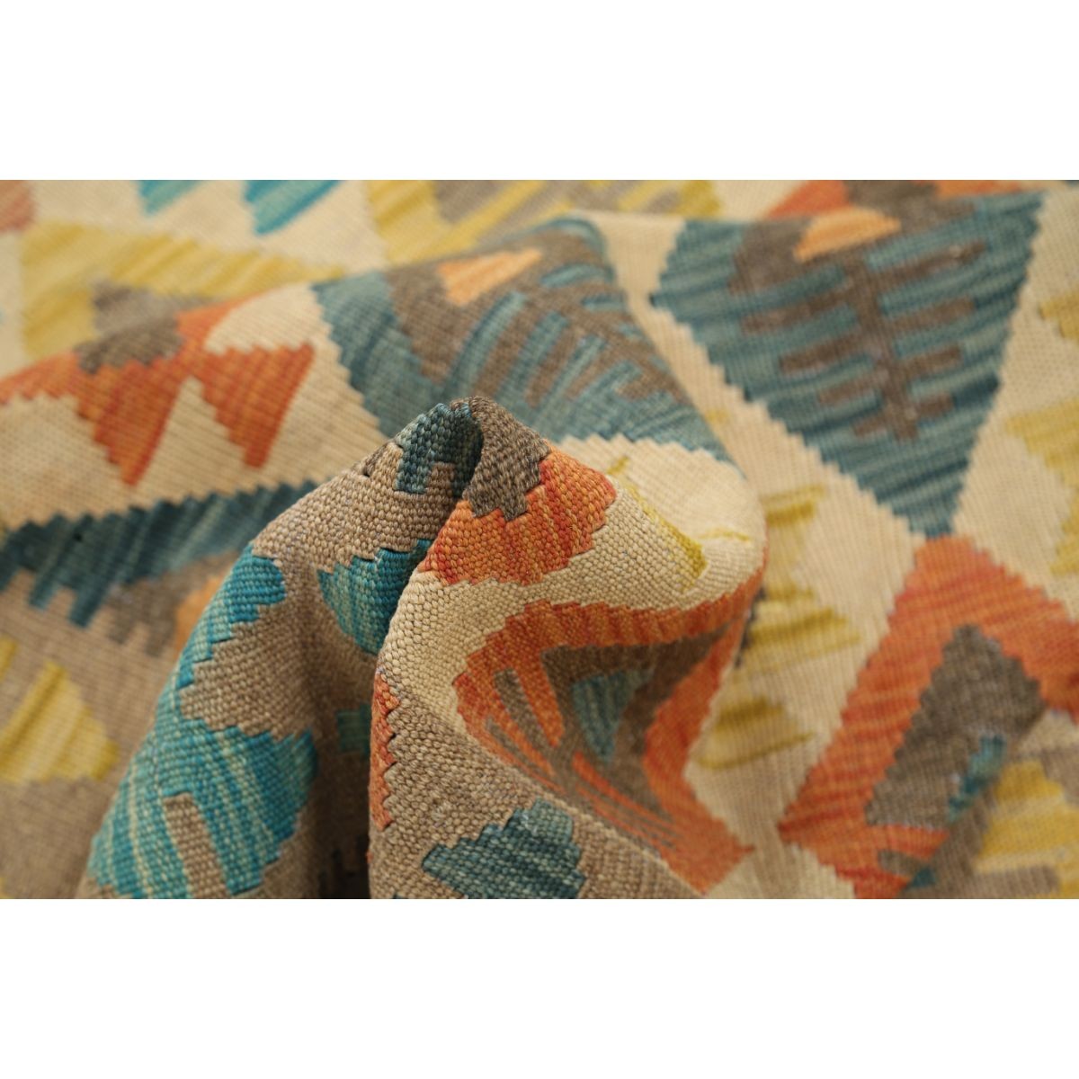 Maimana 4x6 Hand Woven Washable Wool Rug - Colorful