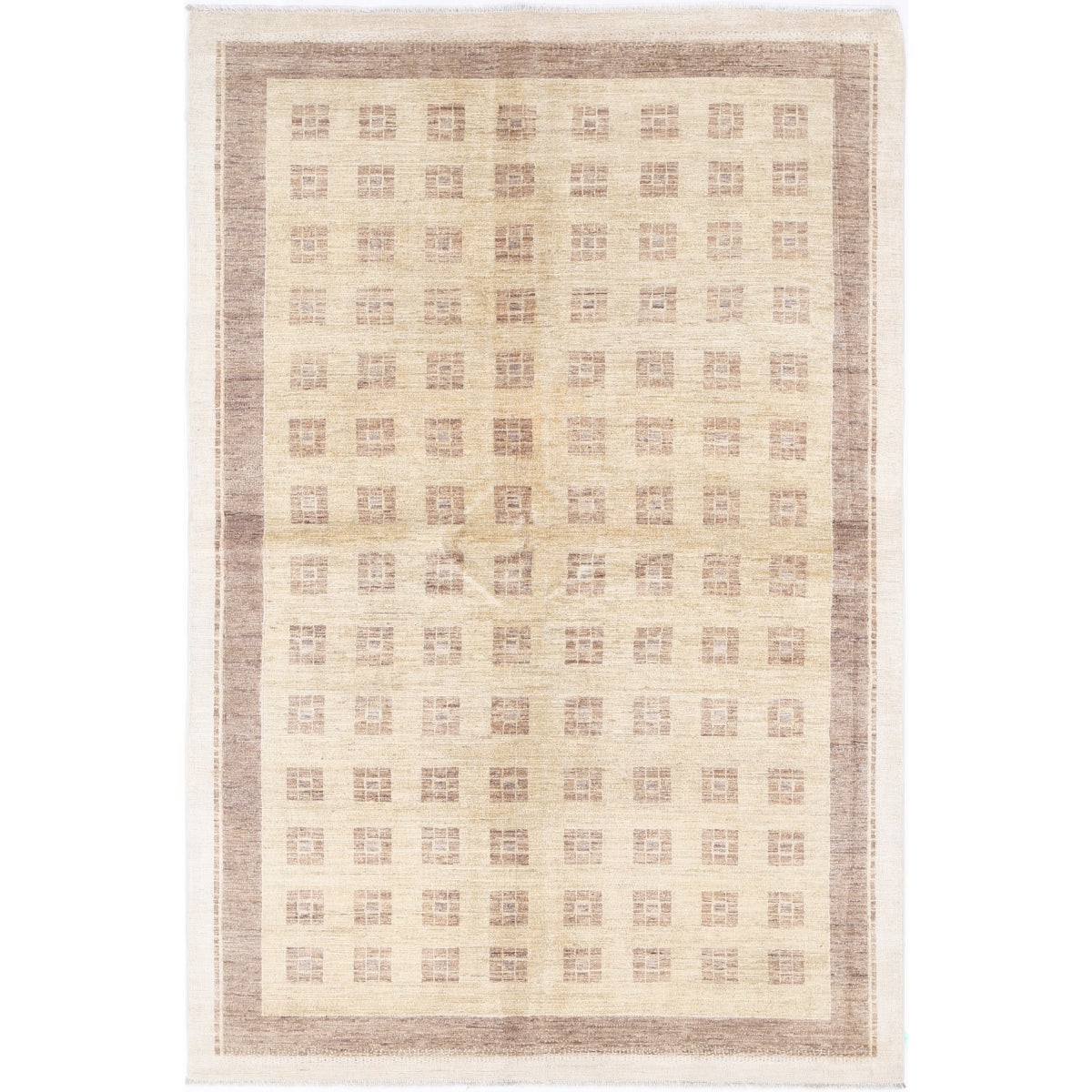 Modcar 6x8 Handmade Double Knotted Washable Wool Rug - Colorful