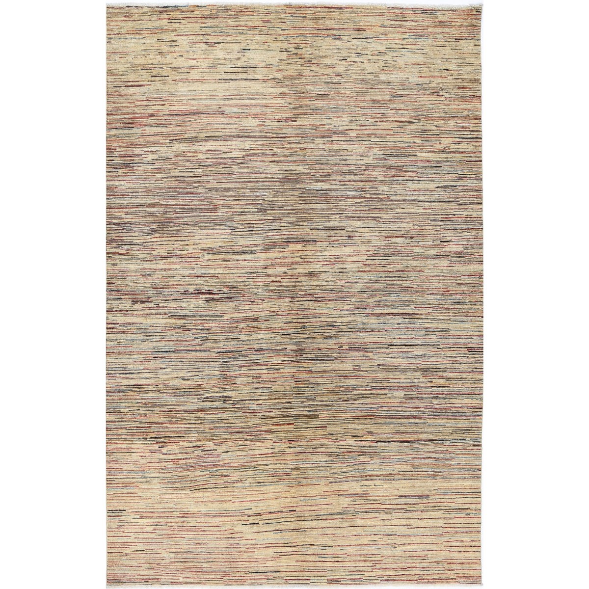 Modcar 6x8 Handmade Double Knotted Washable Wool Rug - Colorful