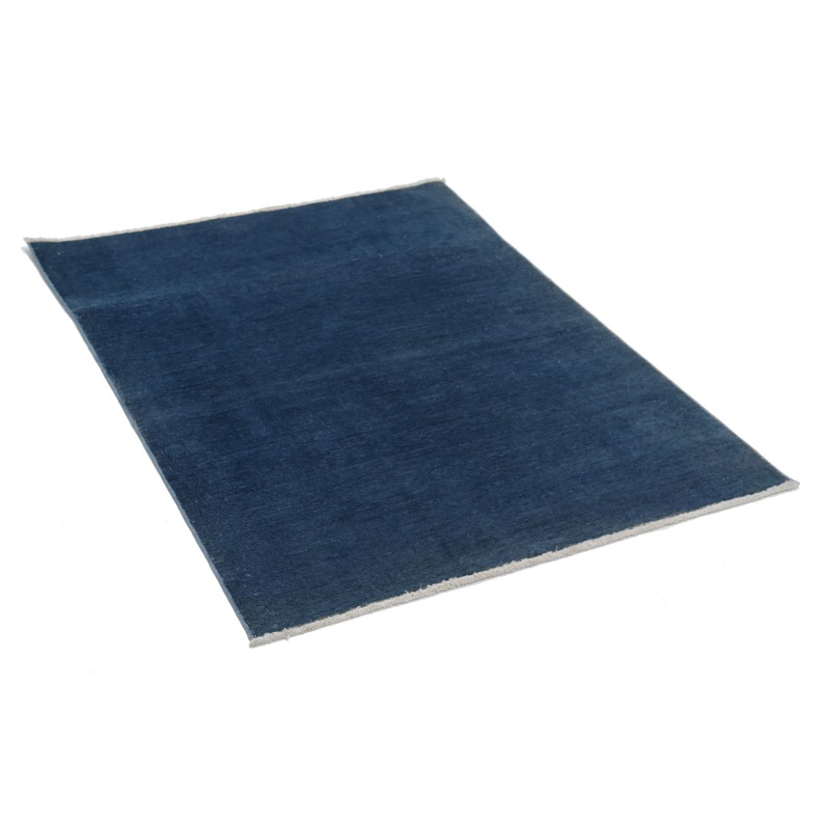 Overdye 3x5 Handmade Double Knotted Washable Wool Rug - Monochormatic