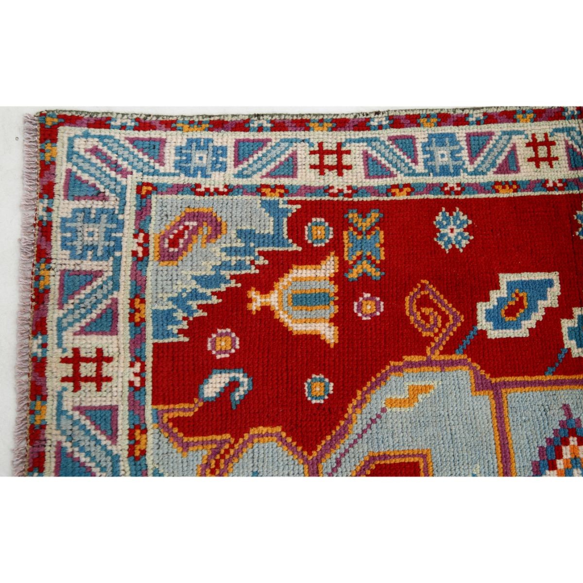 Revival 3x5 Handmade Double Knotted Washable Wool Rug - Colorful